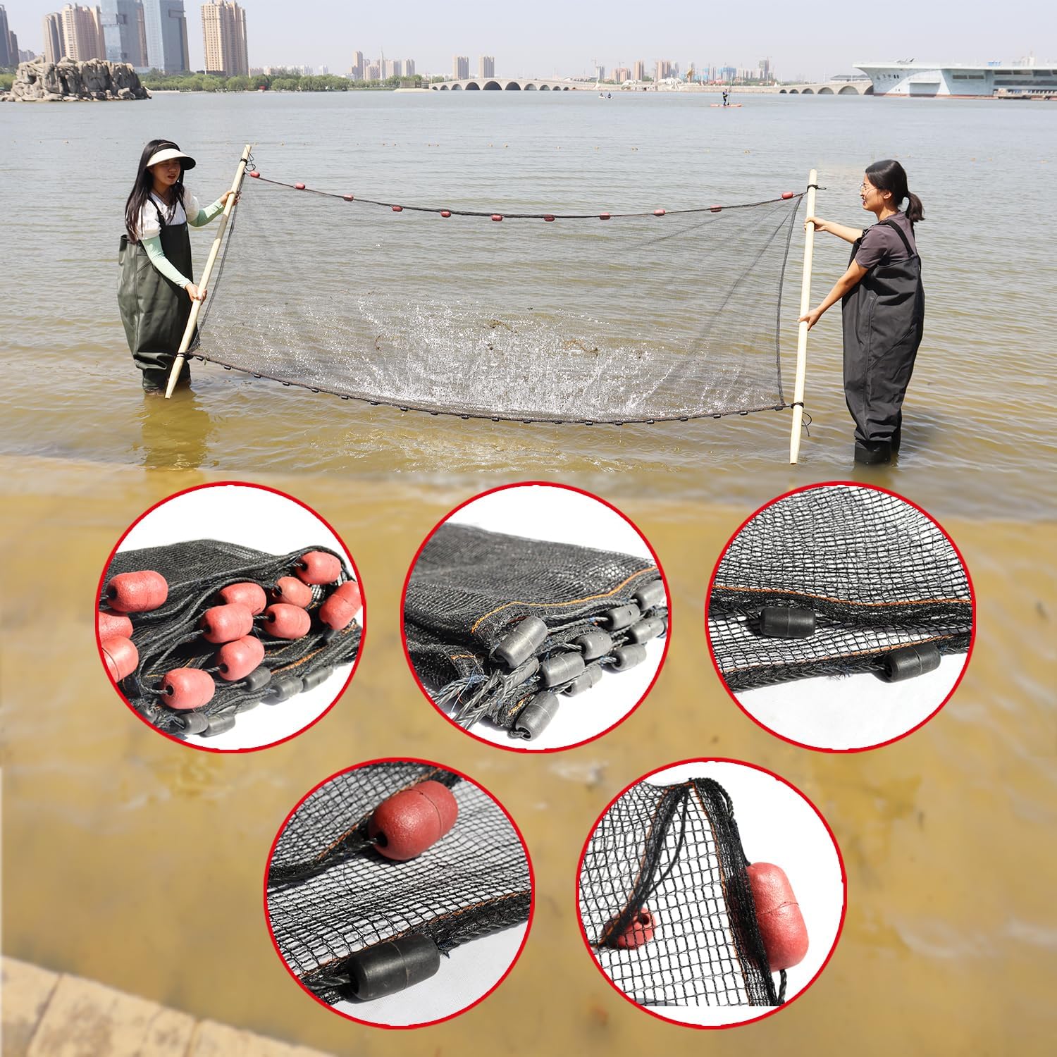 Professional Seine Net | Ultra Strong | Maximizes Catch | Ideal for Both Commercial and Recreational Fishing | Multiple - Image 2