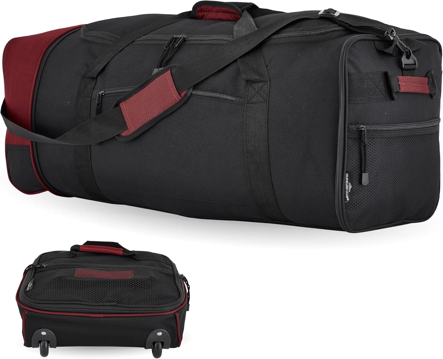 32-inch Collapsible Expandble Travel Rolling Duffel Bag