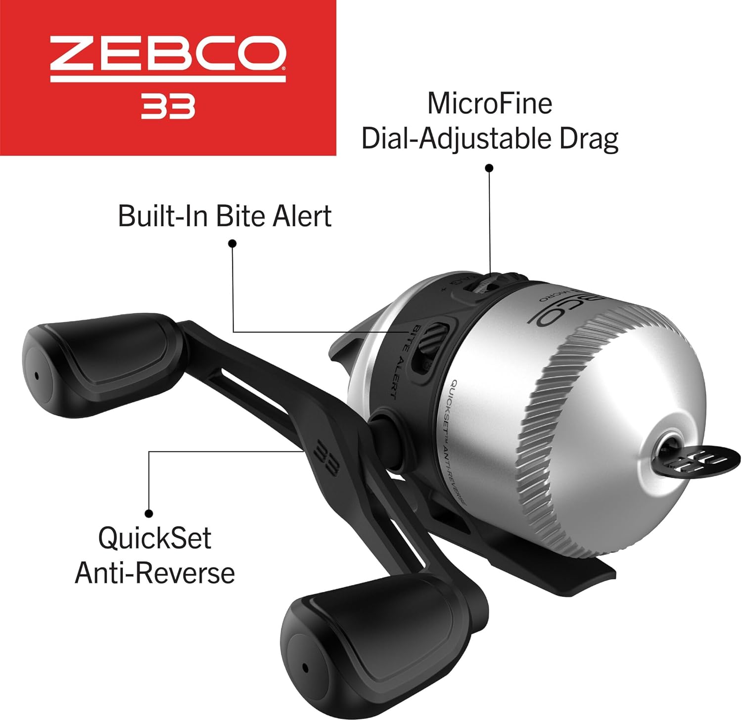 Zebco Spincast Fishing Reel - Image 3