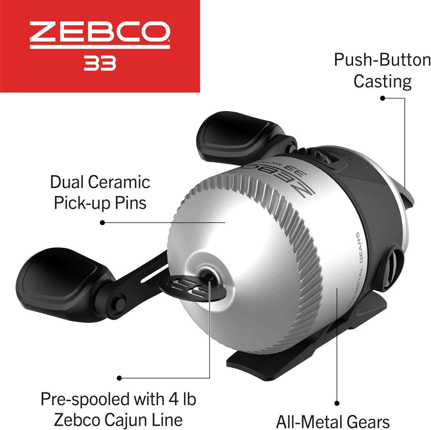 Zebco Spincast Fishing Reel - Image 4